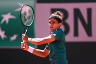 Pierre-Hugues Herbert at the 2021 French Open.